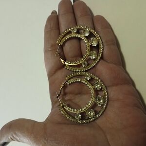 Silver Tone Hoop Earrings